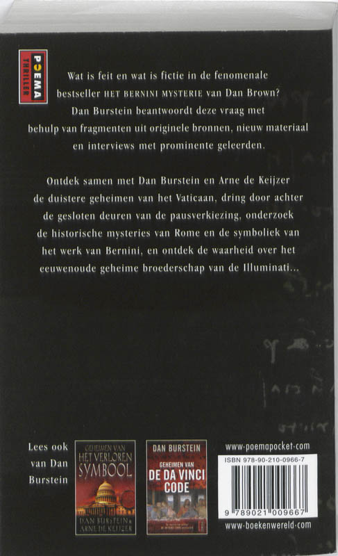 Achterkant van Geheimen van Het Bernini Mysterie