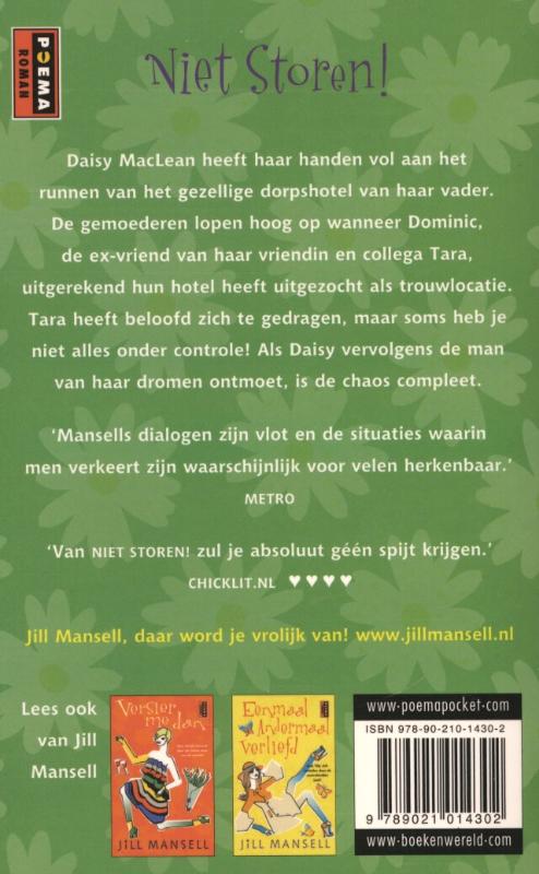 Achterkant van Niet storen!