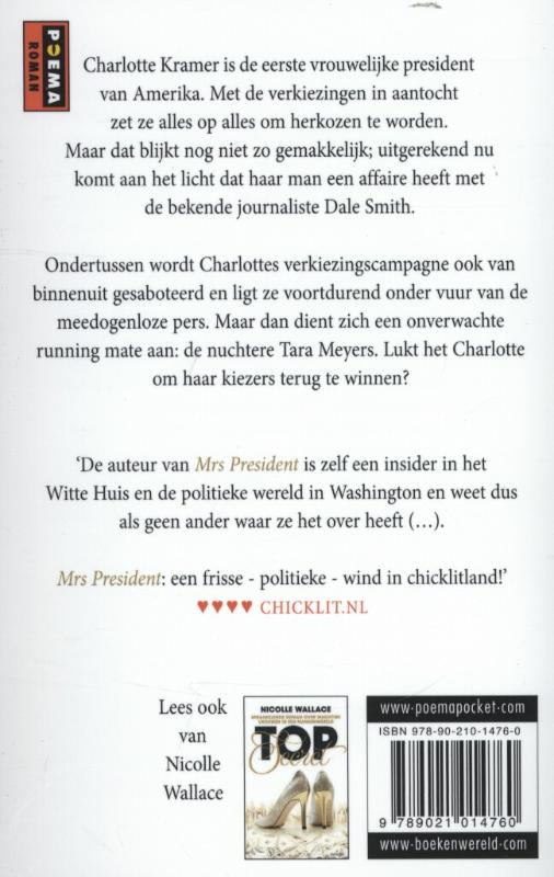 Achterkant van Mrs president