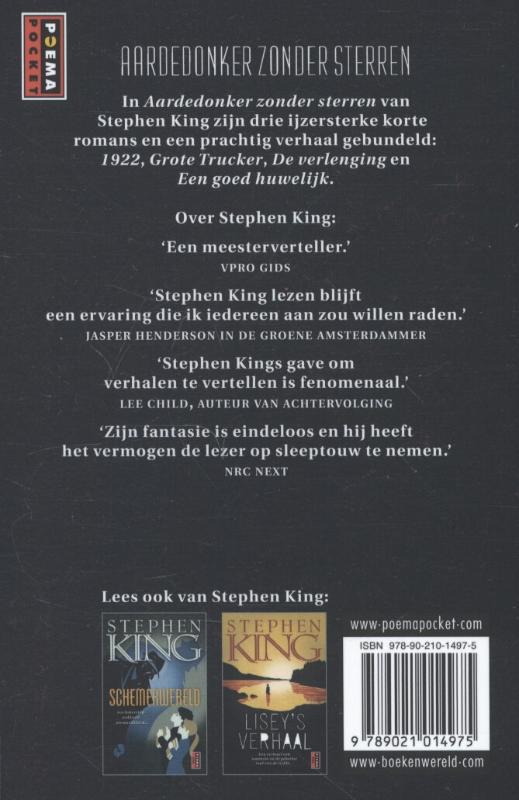 Achterkant van Aardedonker zonder sterren