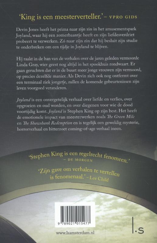 Achterkant van Joyland