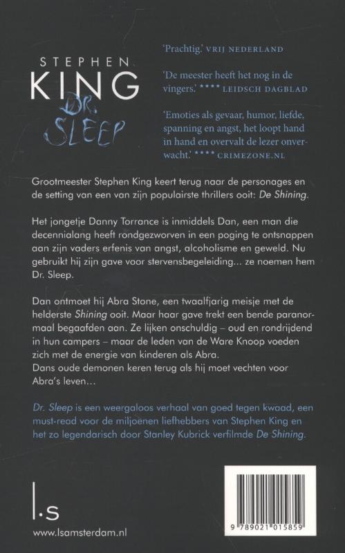 Achterkant van Dr. Sleep