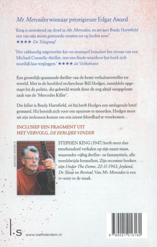Achterkant van Mr. Mercedes