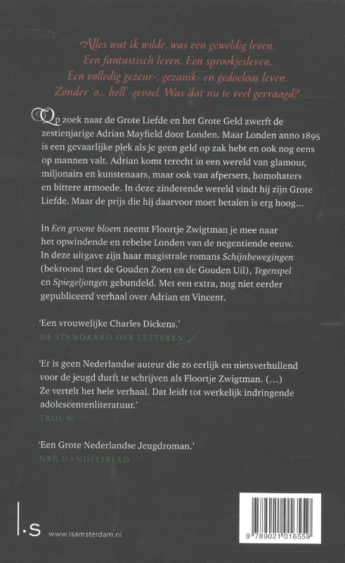 Achterkant van Een groene bloem