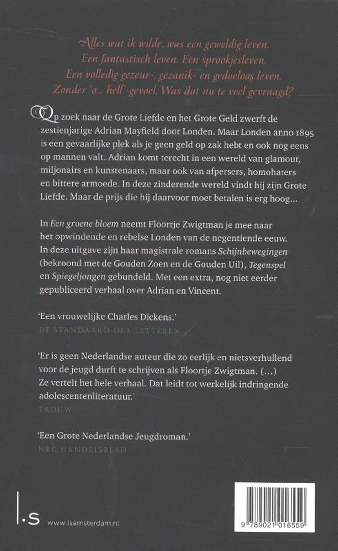 Achterkant van Een groene bloem