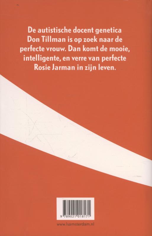Achterkant van Het Rosie project