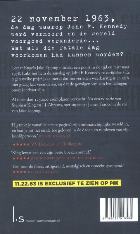 Achterkant van 11.22.63 (22-11-1963)