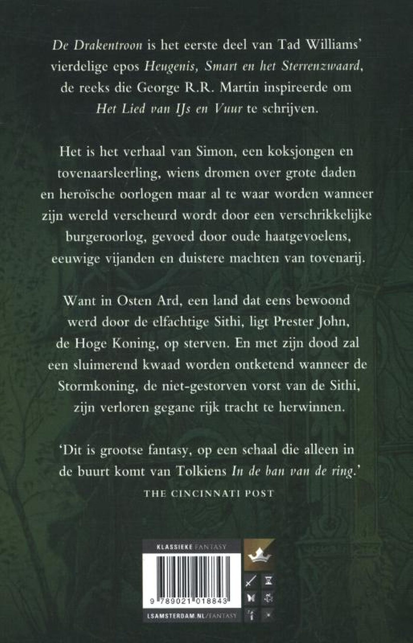 Achterkant van De drakentroon