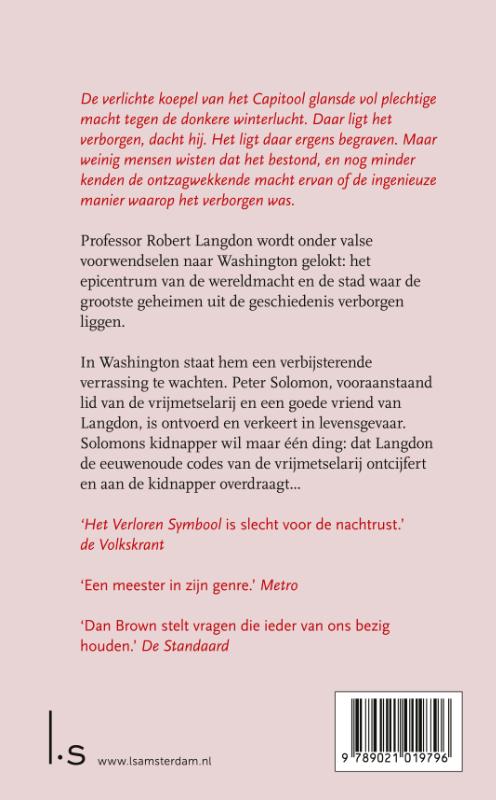 Achterkant van Het verloren symbool