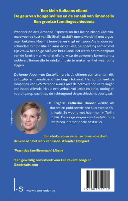 Achterkant van De lange dagen van Castellamare
