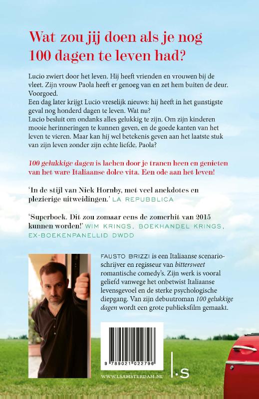 Achterkant van 100 Gelukkige dagen