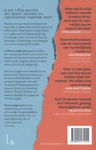 Achterkant van Waar is mijn speer