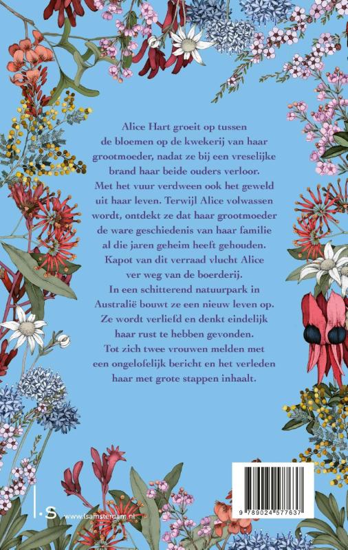 Achterkant van Het verhaal van Alice Hart