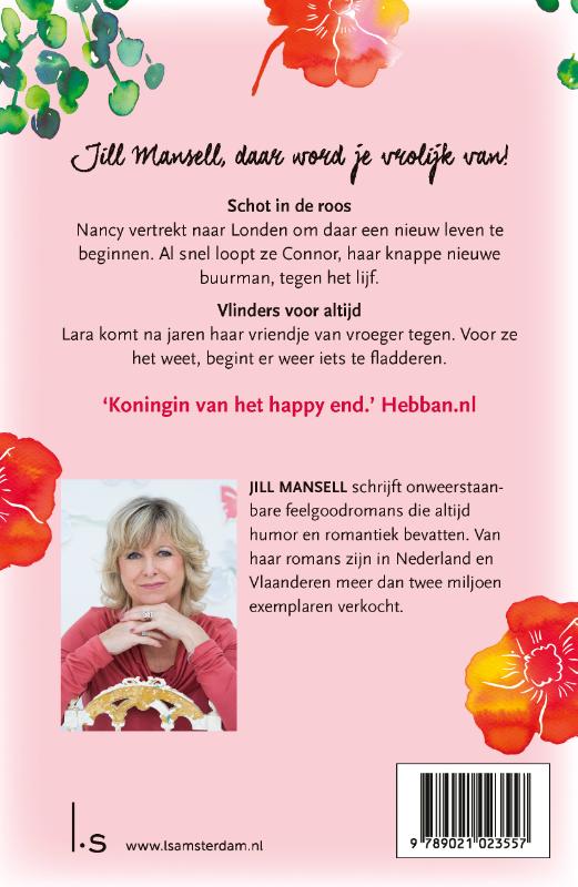 Achterkant van Schot in de roos & Vlinders voor altijd