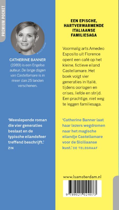 Achterkant van De lange dagen van Castellamare