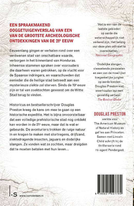 Achterkant van De verdwenen stad