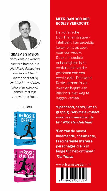 Achterkant van Het Rosie Project