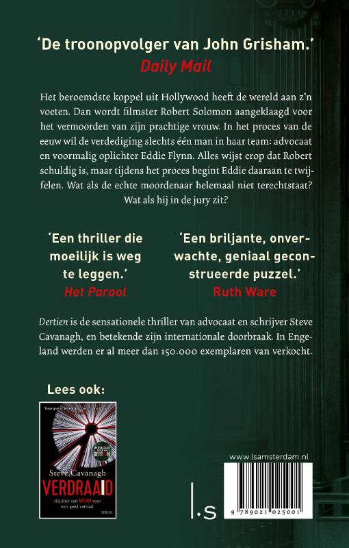 Achterkant van Dertien