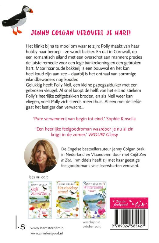 Achterkant van De kleine bakkerij aan het strand