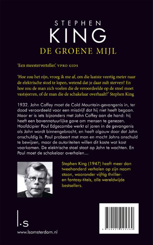 Achterkant van De groene mijl