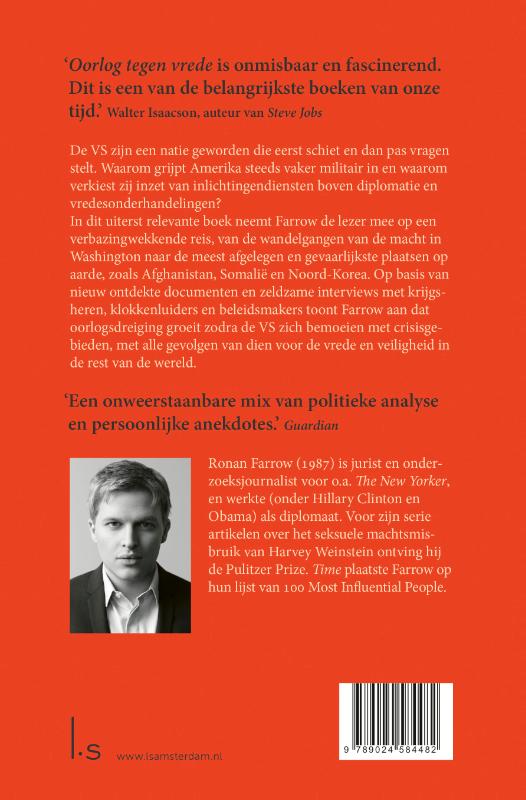 Achterkant van Oorlog tegen vrede (POD)