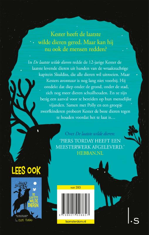 Achterkant van De dieren van het Duister