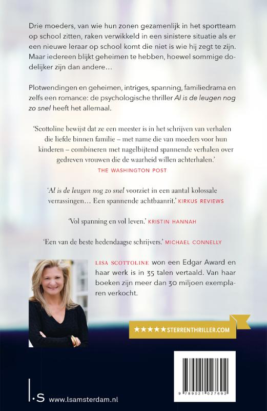 Achterkant van Al is de leugen nog zo snel