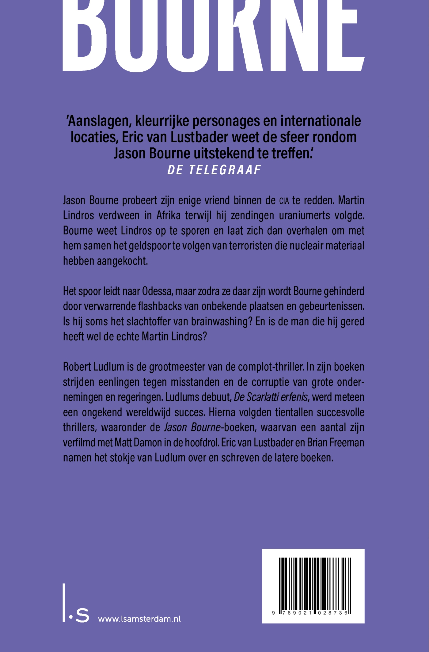 Achterkant van Het Bourne verraad