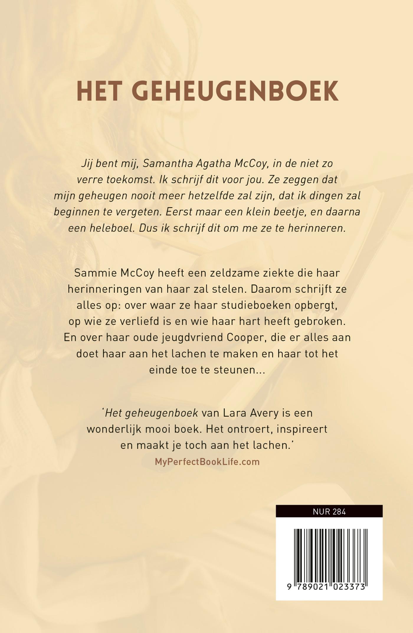 Achterkant van Het geheugenboek