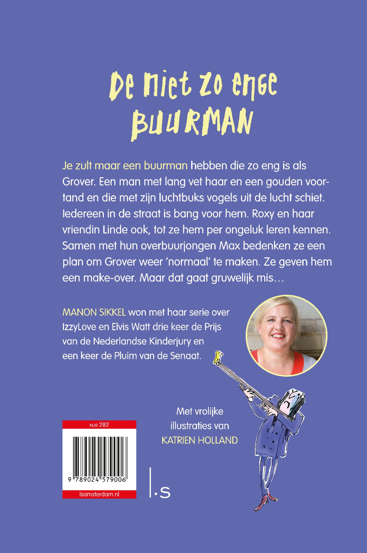 Achterkant van De niet zo enge buurman