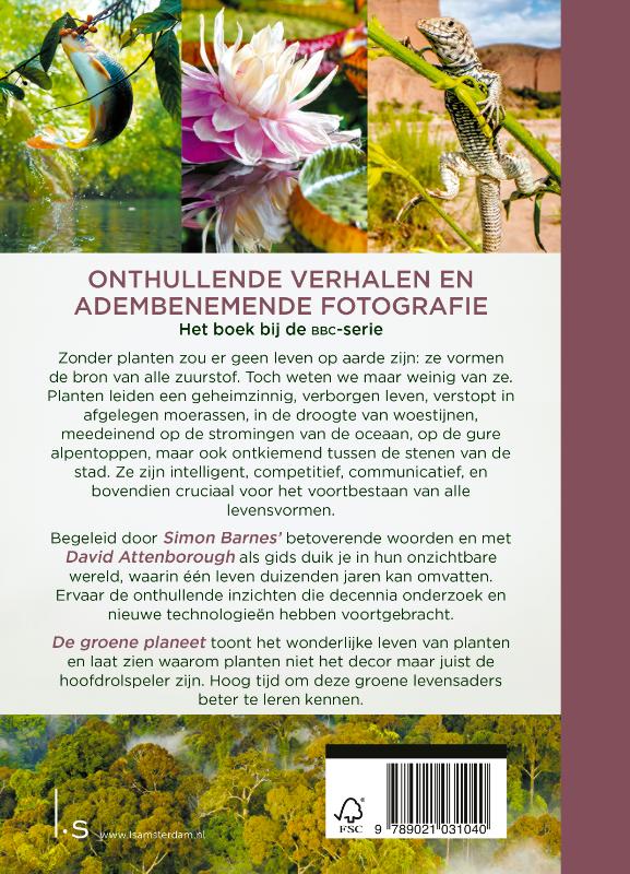 Achterkant van De Groene Planeet