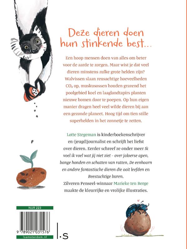 Achterkant van Groene helden van het dierenrijk