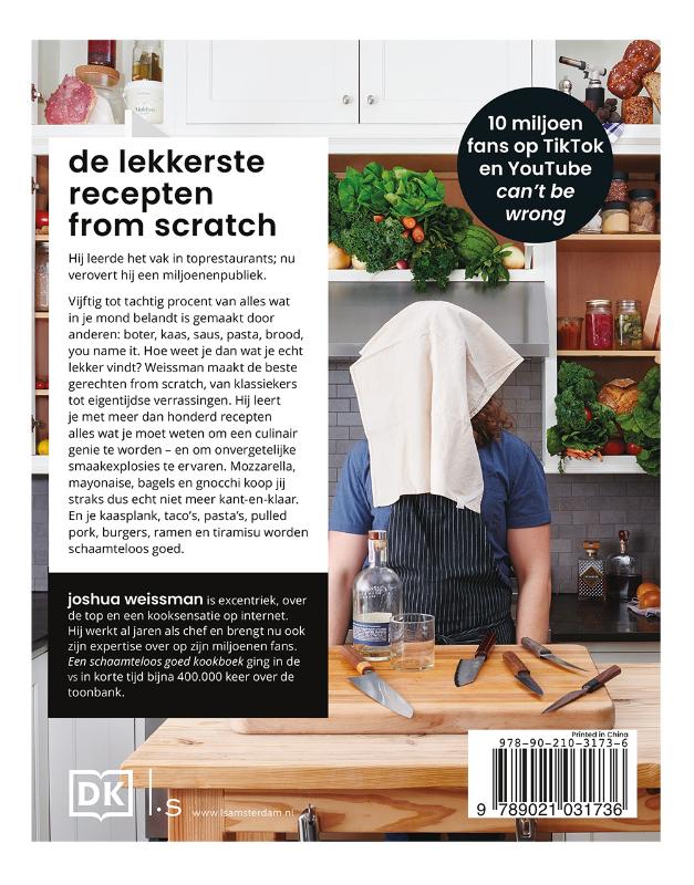 Achterkant van Een schaamteloos goed kookboek