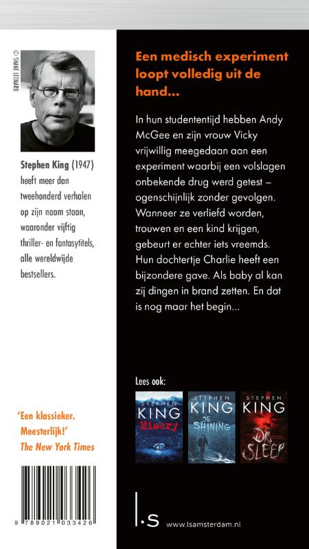 Achterkant van Firestarter