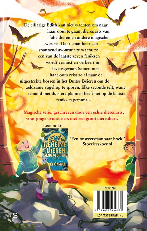 Achterkant van De vergeten Feniks