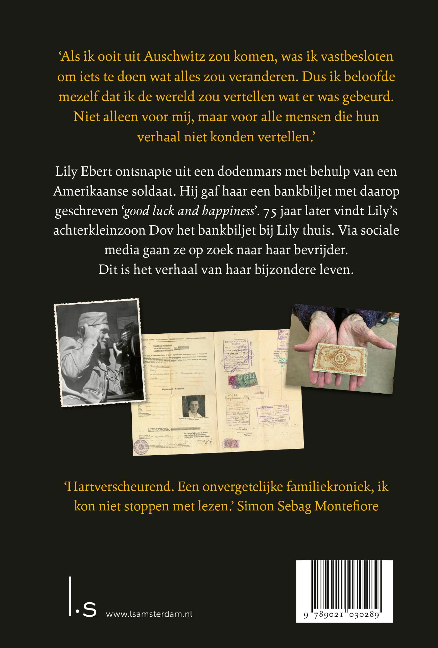 Achterkant van Lily's Belofte