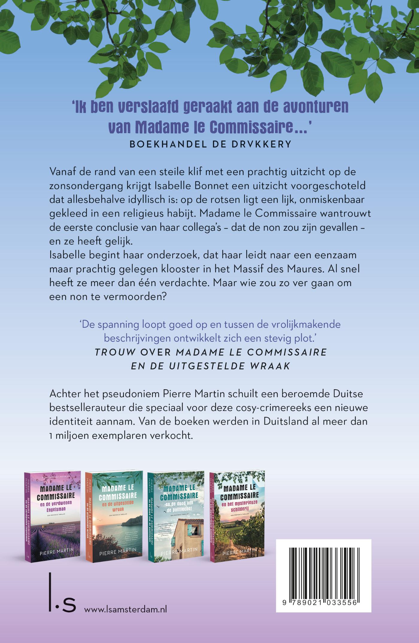 Achterkant van Madame le Commissaire en de dode non