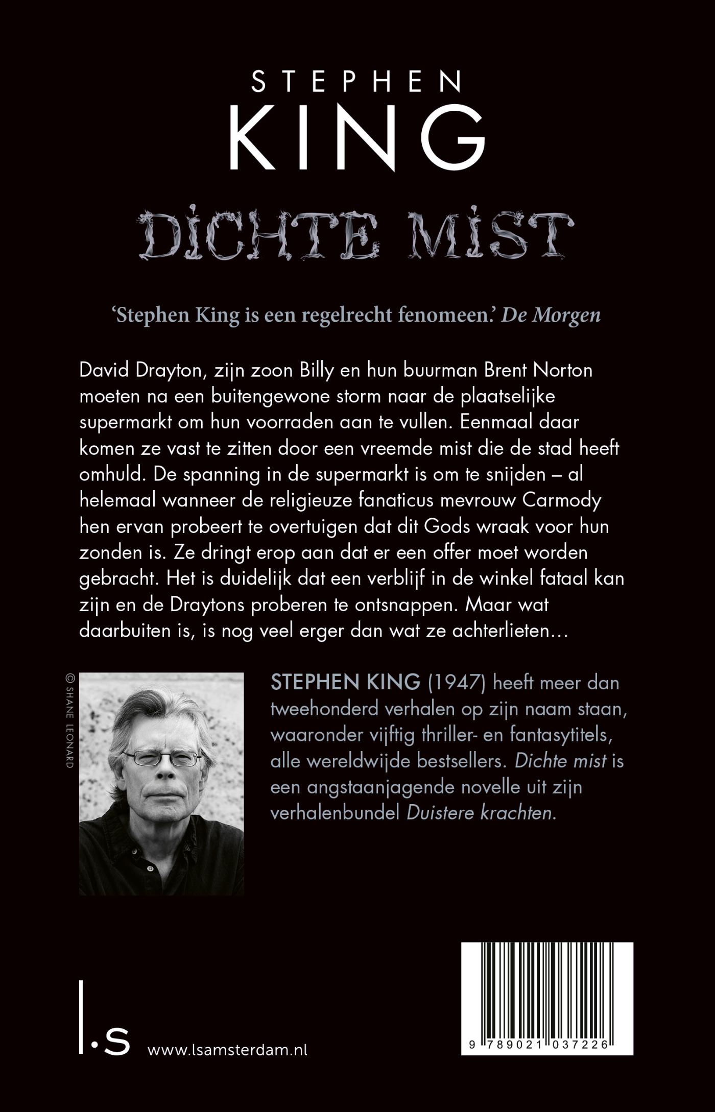 Achterkant van Dichte mist (POD)