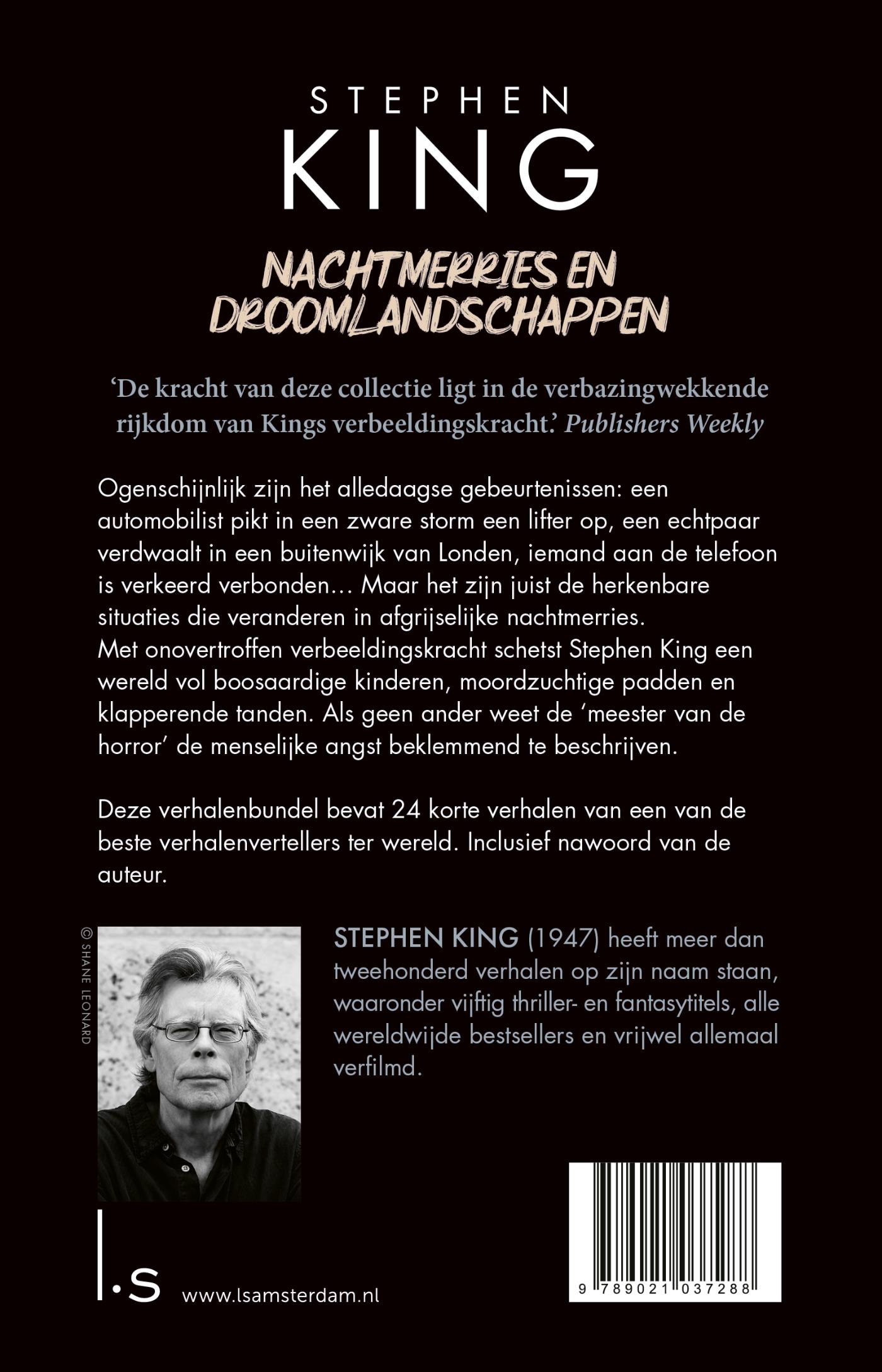 Achterkant van Nachtmerries en droomlandschappen