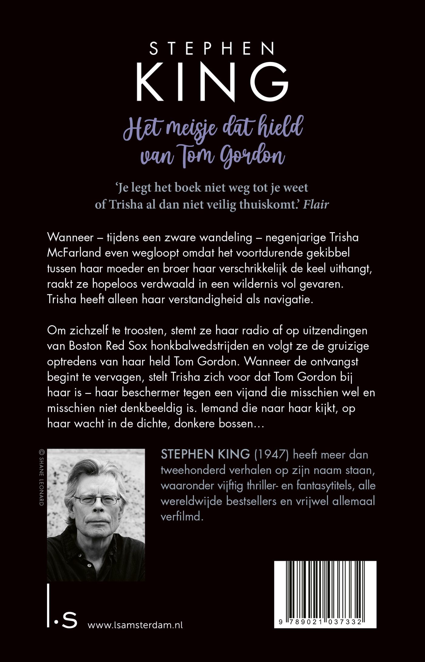 Achterkant van Het meisje dat hield van Tom Gordon