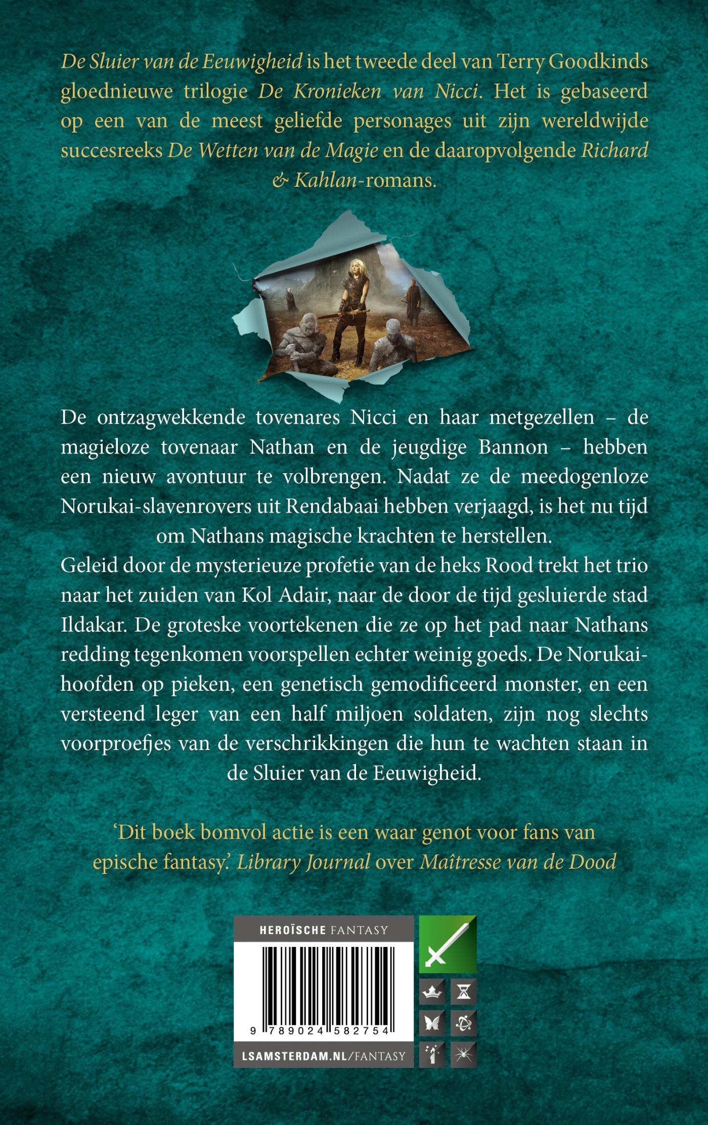 Achterkant van De Sluier van de Eeuwigheid