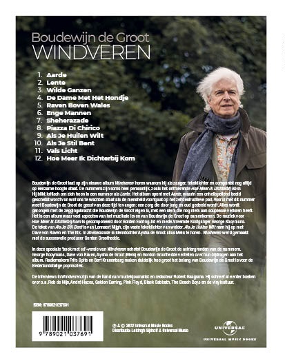 Achterkant van Boudewijn de Groot - Windveren