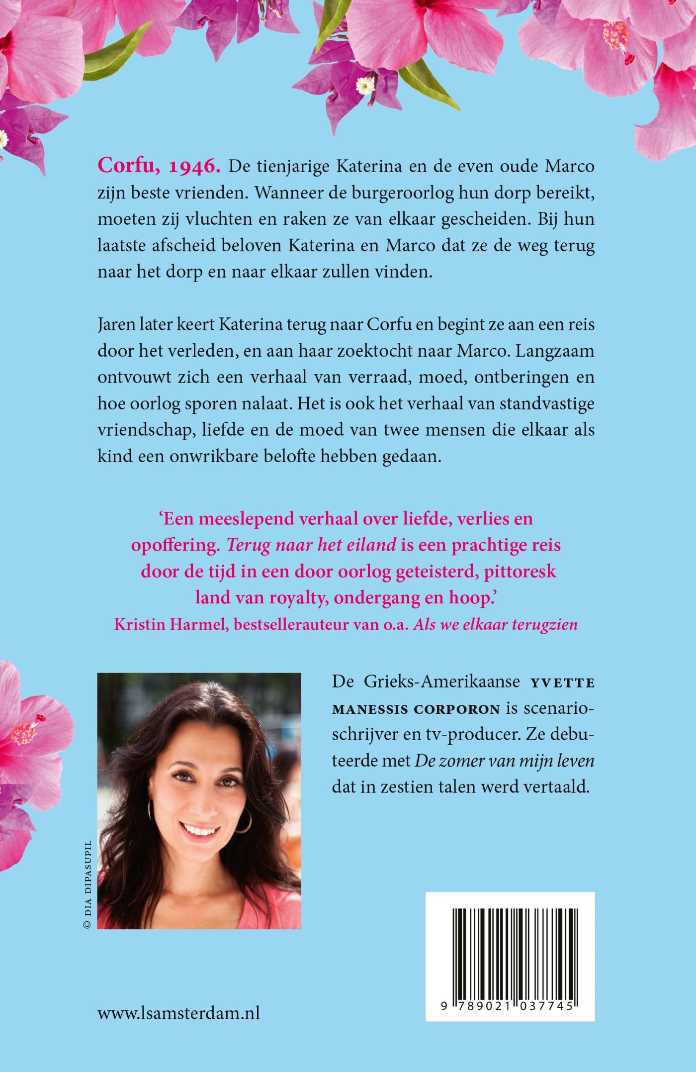 Achterkant van Terug naar het eiland