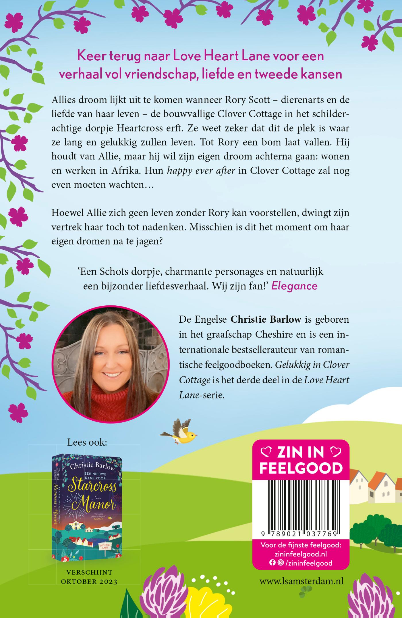 Achterkant van Gelukkig in Clover Cottage