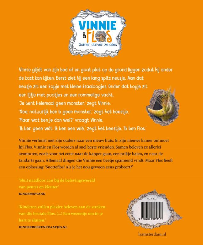 Achterkant van Thuis bij Vinnie & Flos