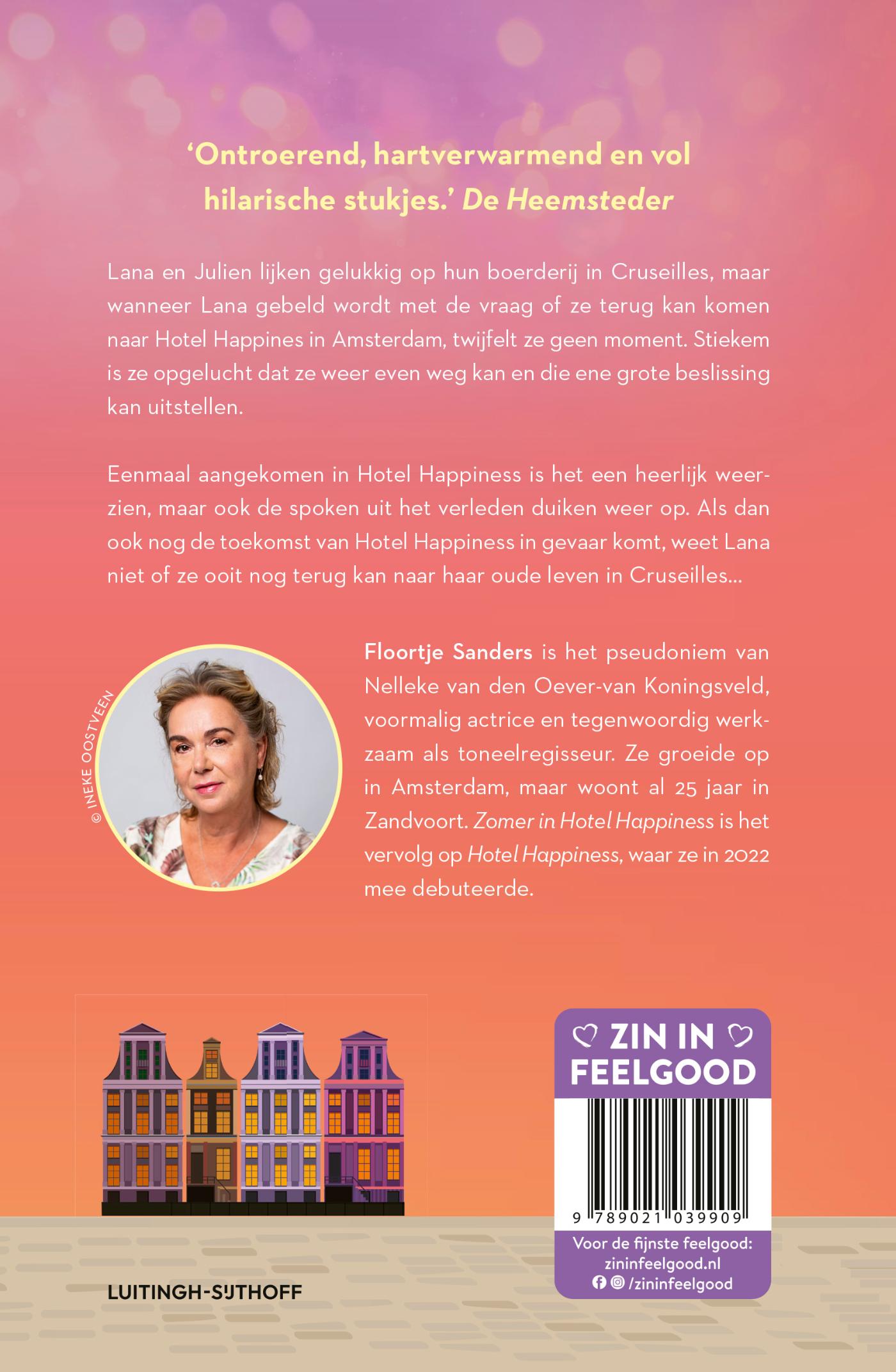 Achterkant van Zomer in Hotel Happiness