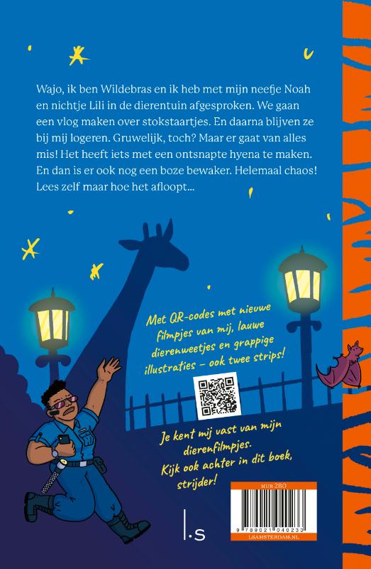 Achterkant van Een nacht in de dierentuin