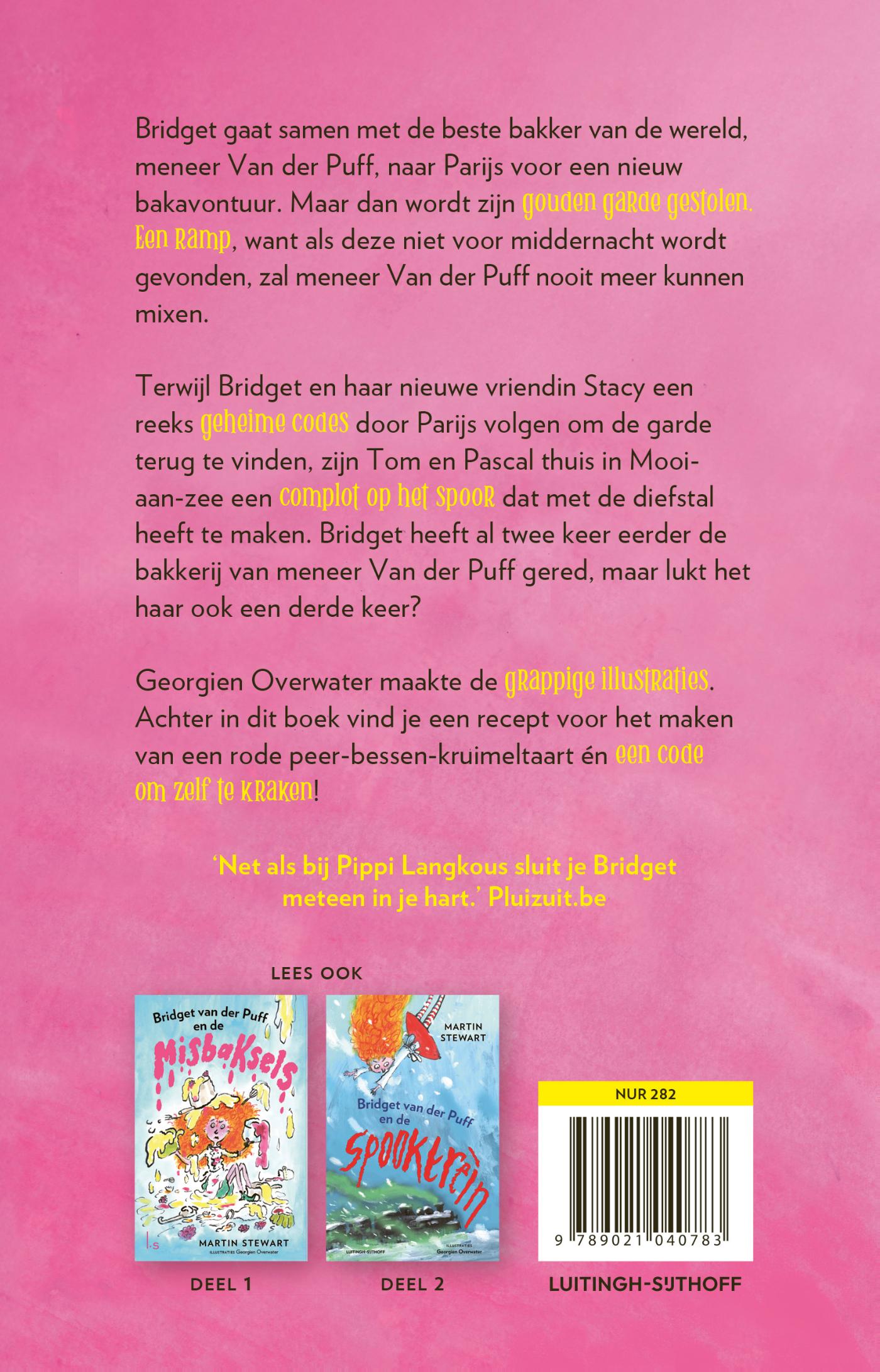 Achterkant van Bridget van der Puff en de gestolen gouden garde