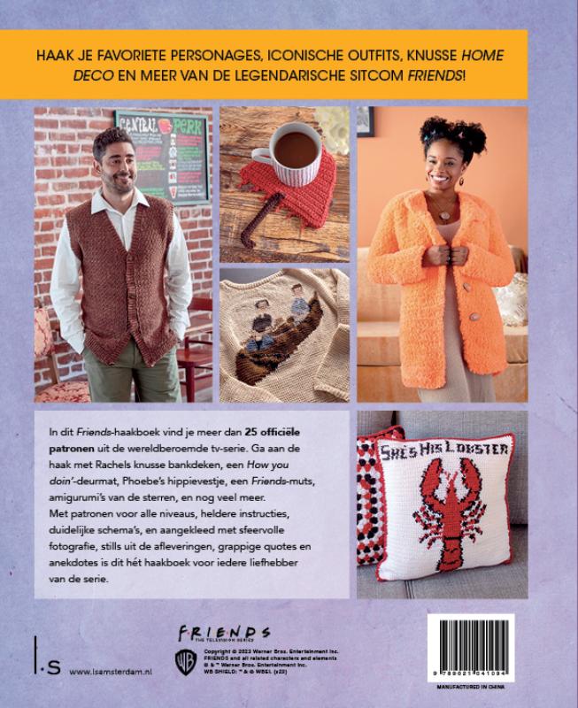 Achterkant van Het officiële Friends haakboek