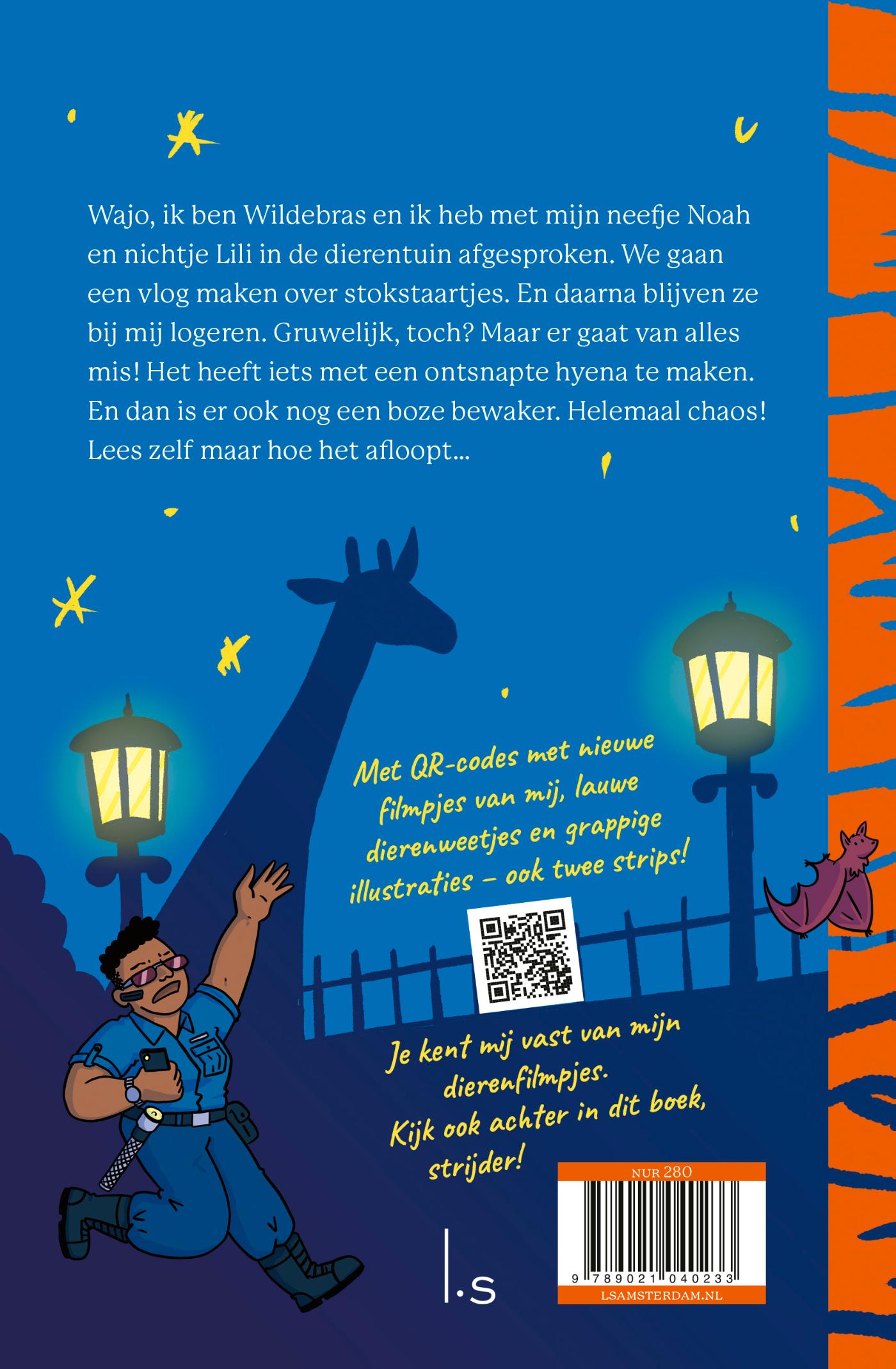 Achterkant van Een nacht in de dierentuin